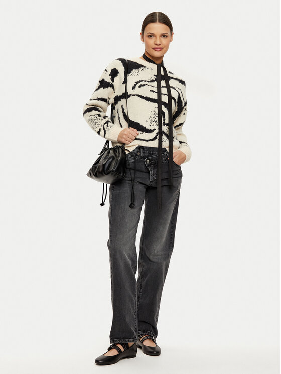 Morgan Morgan Pulover 242-MZOU Bej Regular Fit