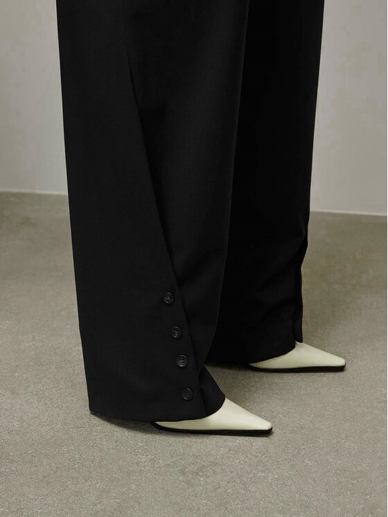 La Mania La Mania Pantaloni di tessuto PROSECCO Nero Classic Fit