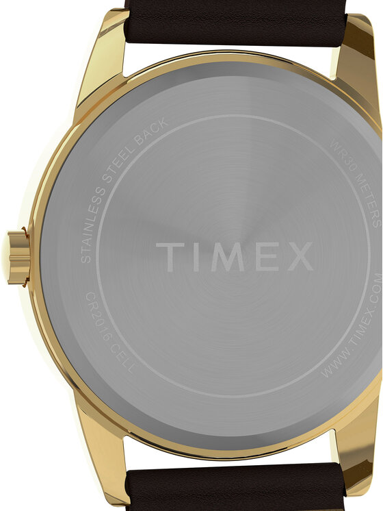 Timex Timex Ročna ura Easy Reader® Classic TW2Y12700 Rjava
