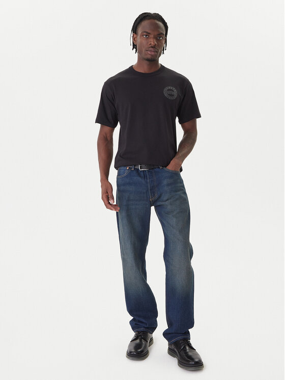 Versace Jeans Couture Versace Jeans Couture T-krekls 79GAHT06 CJ00T Melns Regular Fit