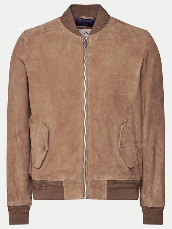 Serge Pariente Serge Pariente Lederjacke M888 Beige Regular Fit
