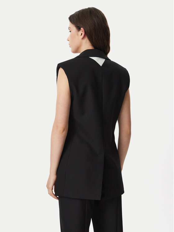 KARL LAGERFELD KARL LAGERFELD Vestă elegantă B3W14028 Negru Relaxed Fit