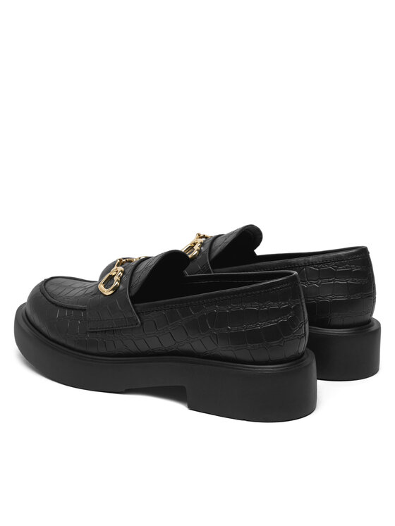 LOVE MOSCHINO LOVE MOSCHINO Loafersy JA10394G1MIB0000 Czarny