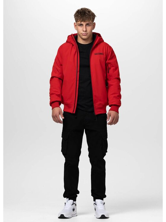 PITBULL PITBULL Kurtka zimowa MIDWAY II Czerwony Regular Fit