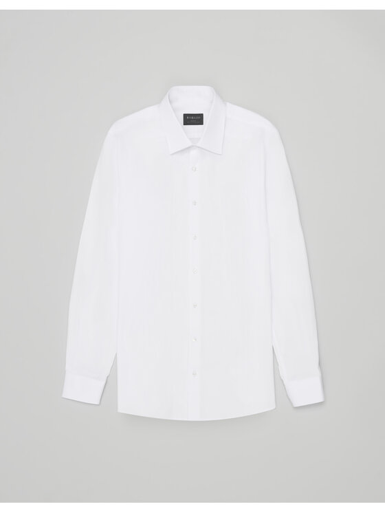 Borgio Borgio Koszula lavello Biały Slim Fit