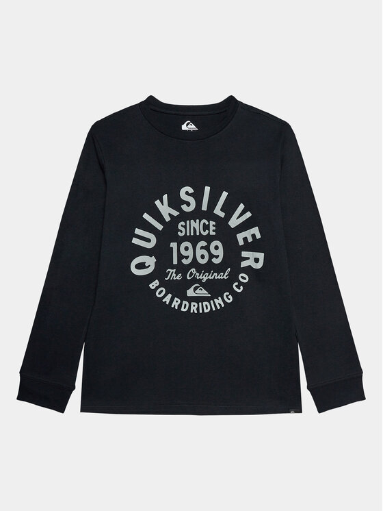 Quiksilver Quiksilver Bluzka Circlescriptfro Tees EQBZT04668 Czarny Regular Fit