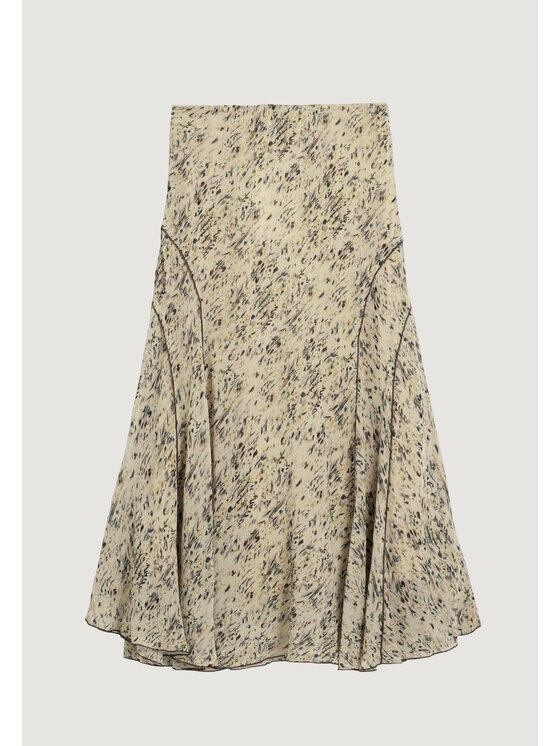 Desigual Desigual Φούστα FAL_RISHIT Μπεζ Casual Fit