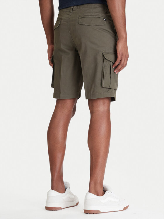 Quiksilver Quiksilver Šortky z materiálu MW Cargo EQYWS03912 Khaki Regular Fit