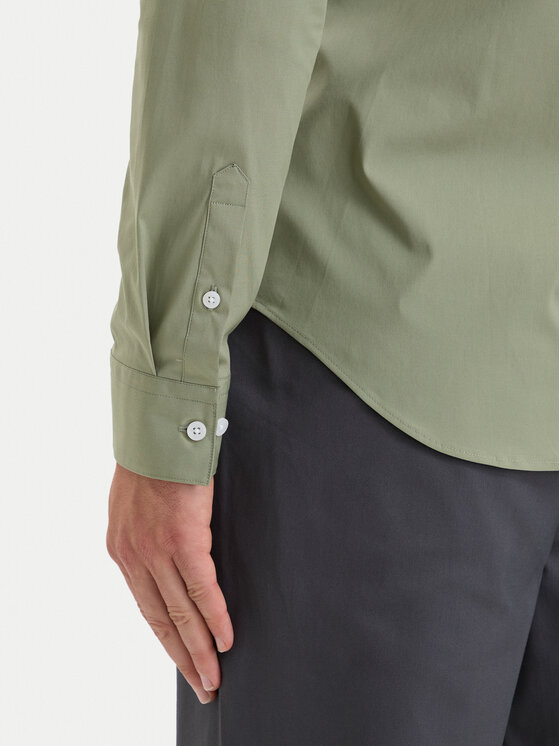 Calvin Klein Calvin Klein Marškiniai LV04LB145G Žalia Slim Fit