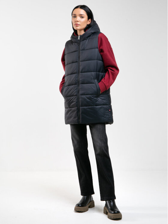 BIG STAR BIG STAR Bezrękawnik PAVLA_906_130 Czarny Basic Fit