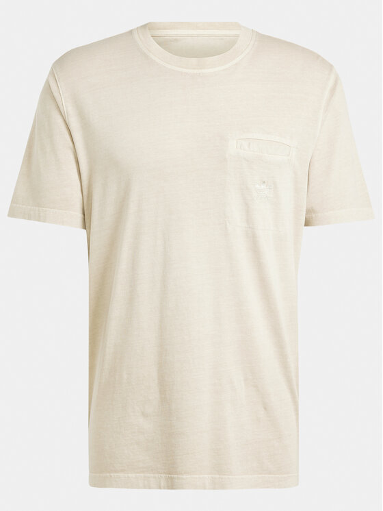 adidas adidas T-särk Trefoil Essentials+ IS1763 Beež Regular Fit