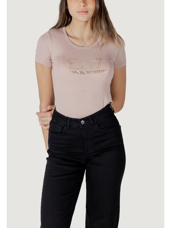 EA7 Emporio Armani EA7 Emporio Armani T-shirt 8NTT67 TJDQZ Rosa Casual Fit
