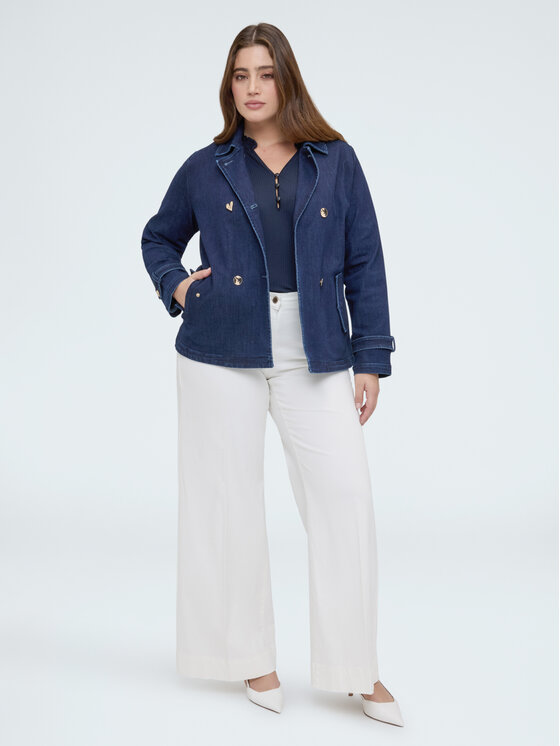Fiorella Rubino Fiorella Rubino Kurtka przejściowa 8007T000355N024 Niebieski A-Line Fit