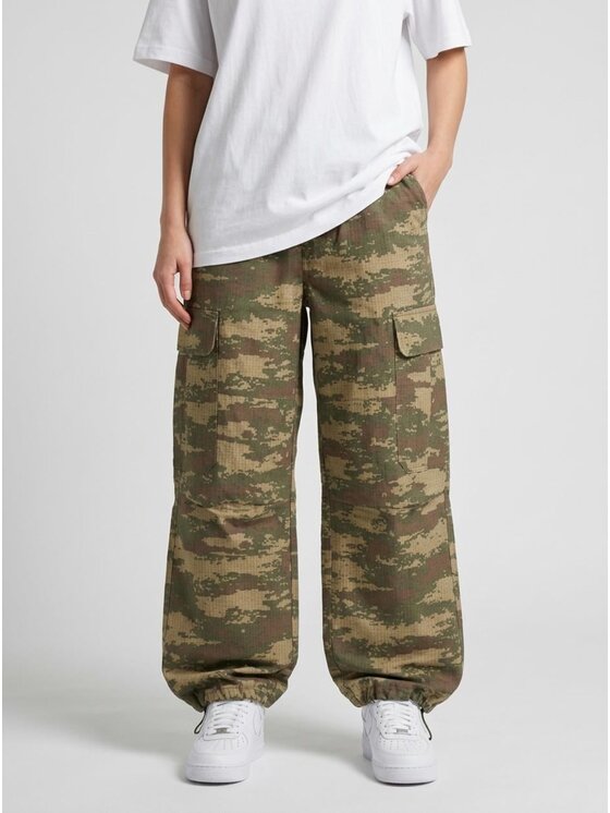 Jigga Wear Jigga Wear Spodnie cargo Camo ripstop 133347 Khaki Regular Fit