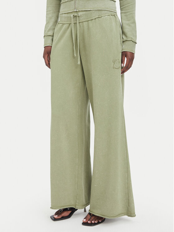 Juicy Couture Juicy Couture Pantaloni trening JCWBJ226321 Kaki Relaxed Fit