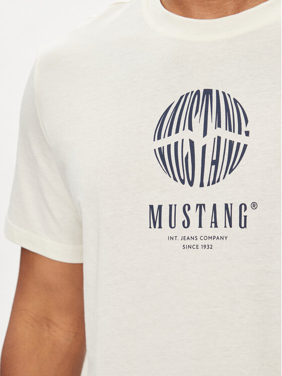 Mustang Mustang T-Shirt Austin 1014951 Biały Regular Fit