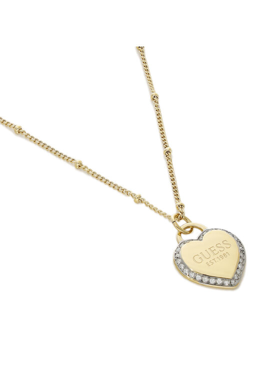 Guess Guess Naszyjnik JUBN01 420JW Złoty