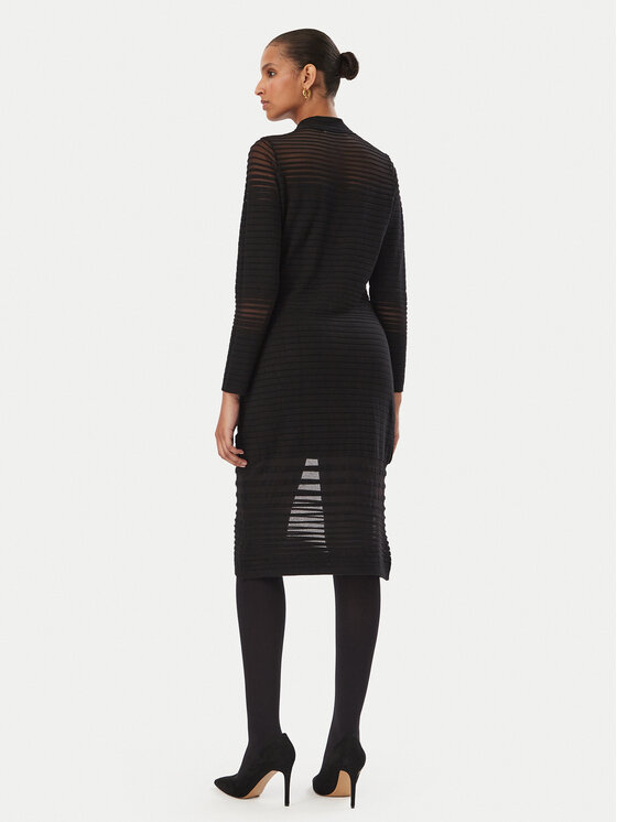 Rinascimento Rinascimento Kokteiļkleita CFM0012384003 Melns Slim Fit