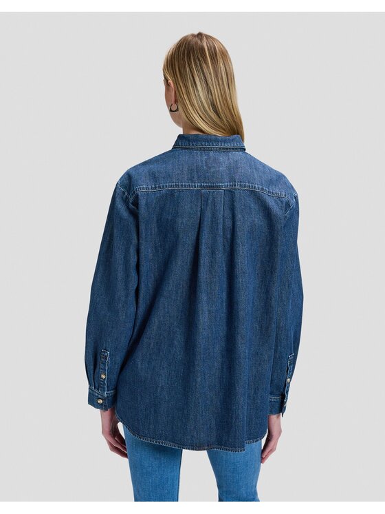 Lee Lee Koszula BOYFRIENDS SHIRT Niebieski Relaxed Fit