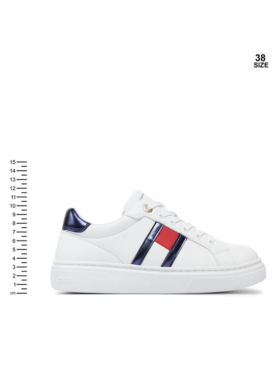 Tommy Hilfiger Tommy Hilfiger Снікерcи Flag Low Cut Lace-Up Sneaker T3A9-33538-1351 S Білий
