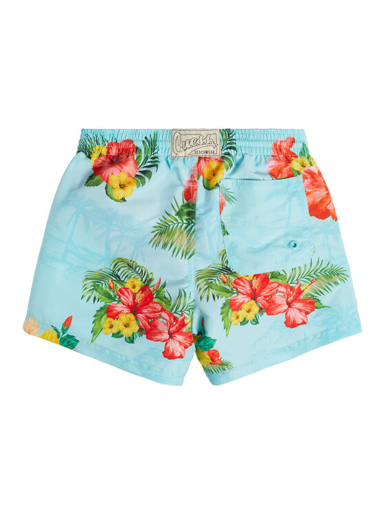 Guess Guess Szorty kąpielowe L3GZ02 WO07G Niebieski Regular Fit