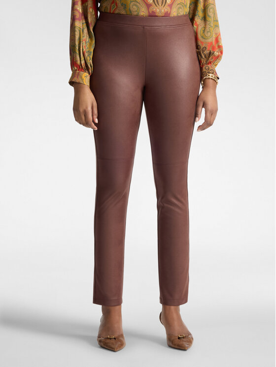 Elena Mirò Elena Mirò Pantaloni di tessuto P010Z000213N022 Marrone Slim Fit