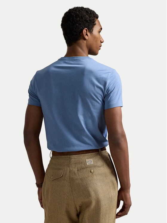 Polo Ralph Lauren Polo Ralph Lauren Tricou 710671438430 Albastru celest Custom Slim Fit