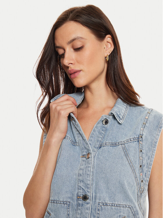 Morgan Morgan Weste 242-GAK Blau Regular Fit