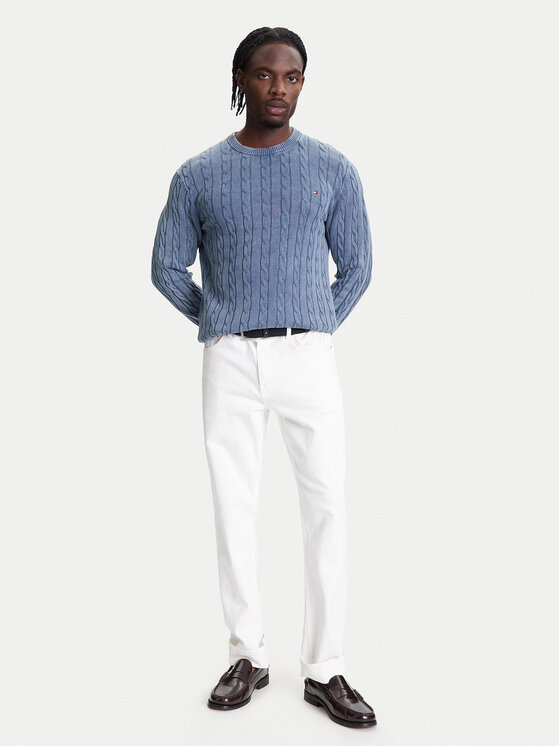 Tommy Hilfiger Tommy Hilfiger Džemperis Classic MW0MW39524 Gaiši zils Regular Fit