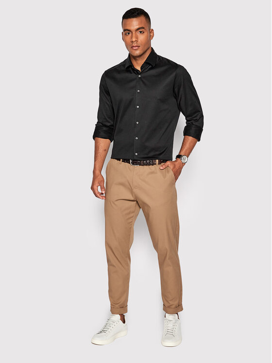 Camicia 840000 8270 Nero Slim Fit