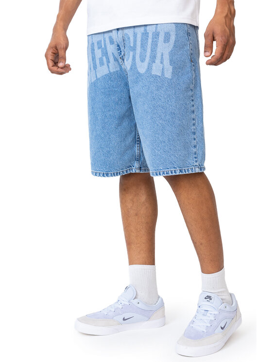 Mercur Mercur Szorty jeansowe Loose Box Niebieski Baggy Fit