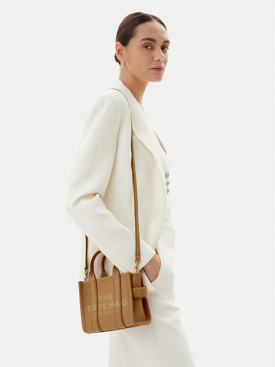 Marc Jacobs Marc Jacobs Torbica The Leather Crossbody Tote Bag H053L01RE22 Smeđa