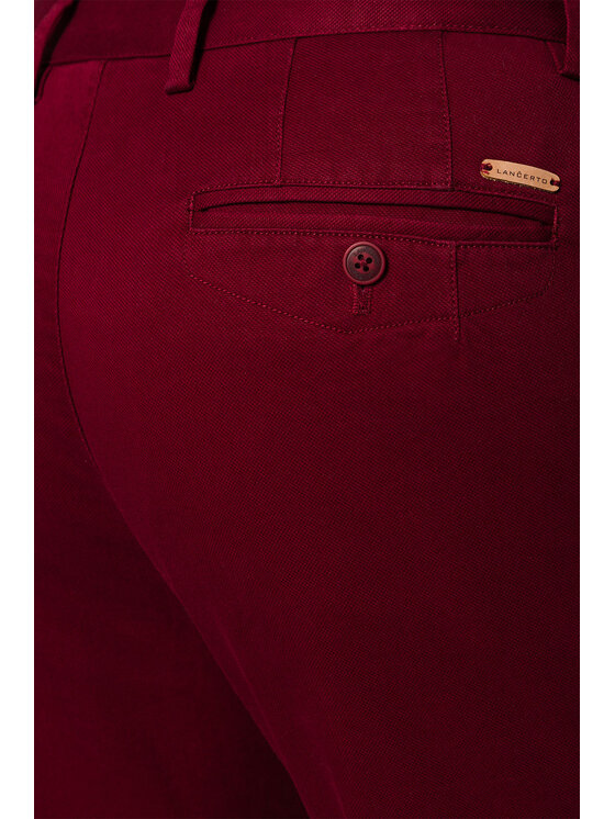 Lancerto Lancerto Chinosy Dennis SP082122000002 Bordowy Regular Fit