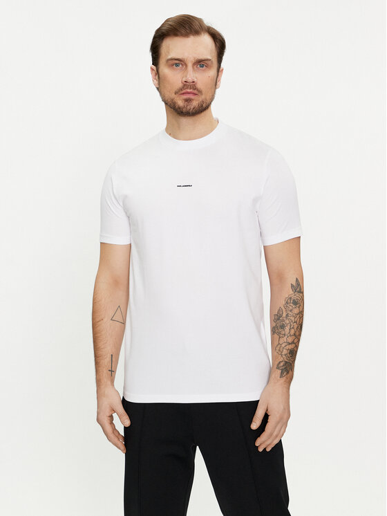 KARL LAGERFELD KARL LAGERFELD T-Shirt 755057 542221 Bílá Regular Fit