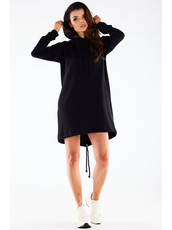 Infinite You Infinite You Úpletové šaty M270 Čierna Basic Fit