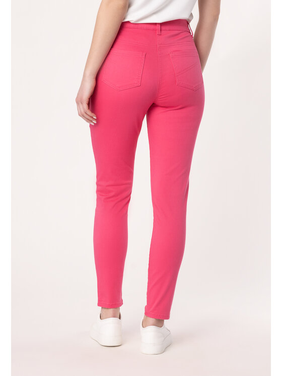 QUIOSQUE QUIOSQUE Dámské kalhoty 3UF001 Růžová Regular Fit