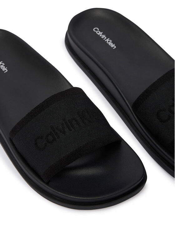 Calvin Klein Calvin Klein Pantoletten City Sandal Mule Webbing HW0HW02887 Schwarz