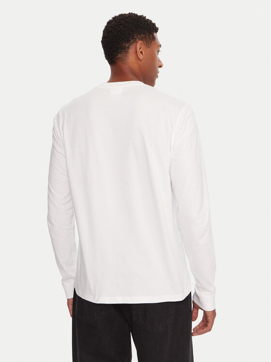 Reebok Reebok Pikkade varrukatega T-särk RK25138CCM Valge Regular Fit