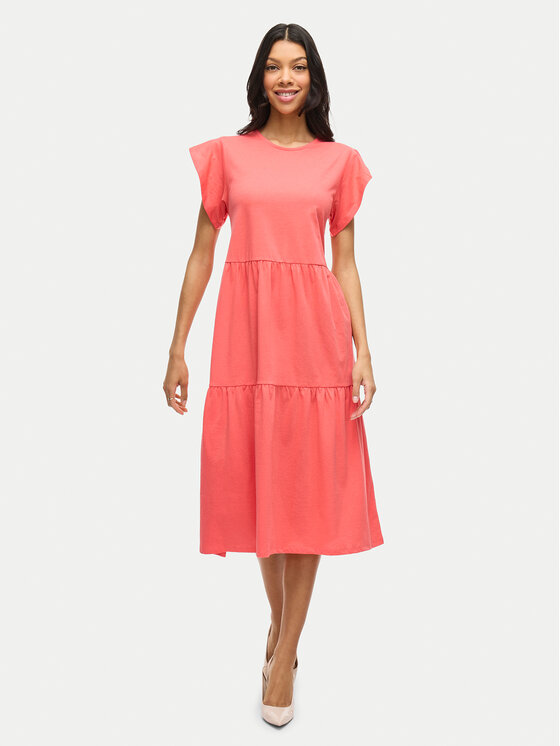 Vila Vila Haljina za svaki dan Summer 14087542 Koraljna Loose Fit