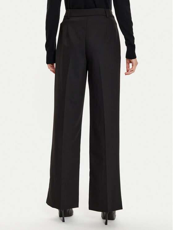 Imperial Imperial Hlače iz tkanine P1U5IIC Črna Wide Leg