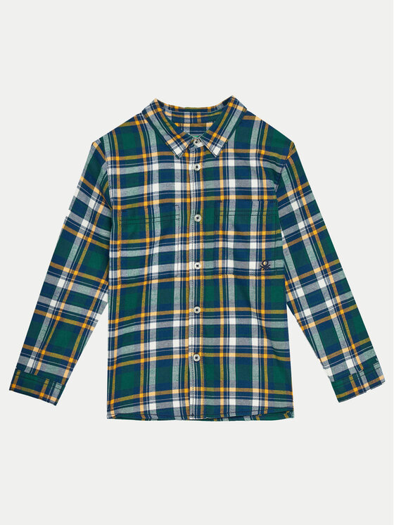 United Colors Of Benetton United Colors Of Benetton Košulja 5LQHGQ024 Zelena Relaxed Fit