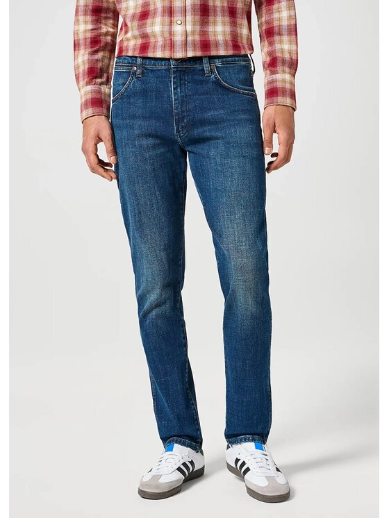 Wrangler Wrangler Jeansy LARSTON Niebieski Slim Fit