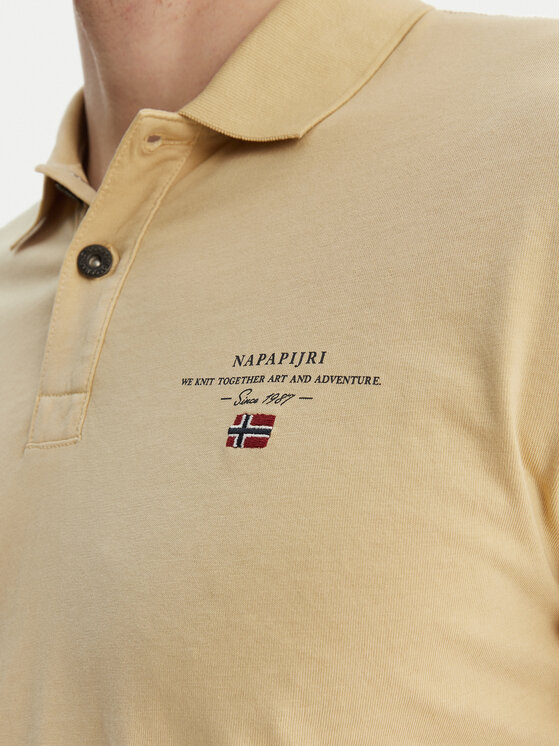 Napapijri Napapijri Tricou polo Elbas NP0A4GB4 Bej Regular Fit