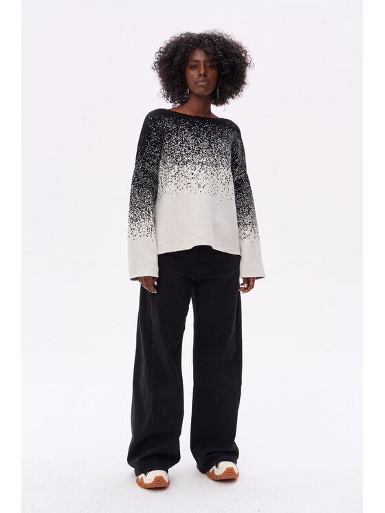 blue shadow blue shadow Sweter Dulaj Czarny Regular Fit