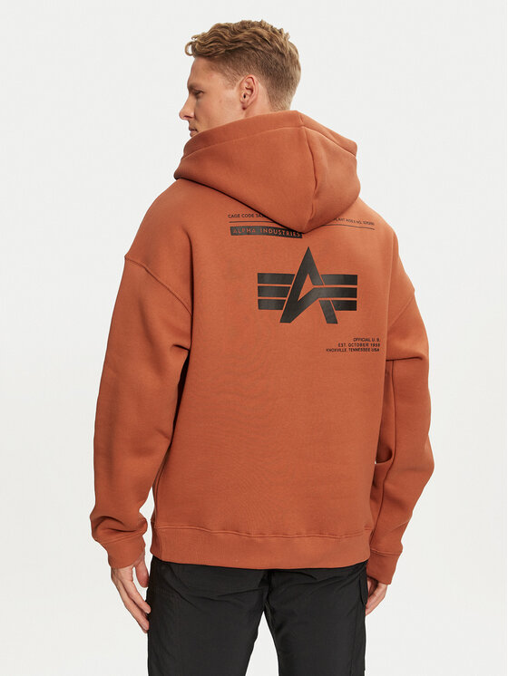 Alpha Industries Alpha Industries Bluza 146336 Brązowy Regular Fit