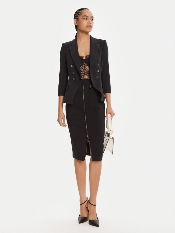 Elisabetta Franchi Elisabetta Franchi Fustă tip creion GO-134-56E2-V390 Negru Regular Fit