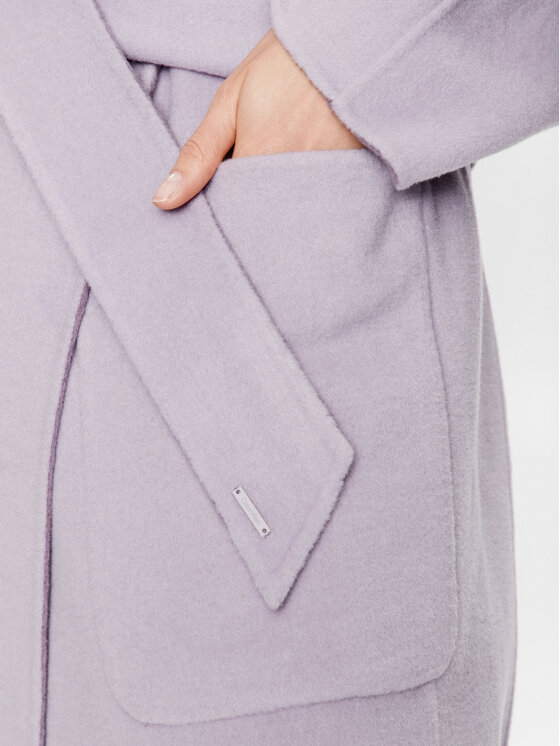 Calvin Klein Calvin Klein Palton de lână K20K205855 Violet Regular Fit