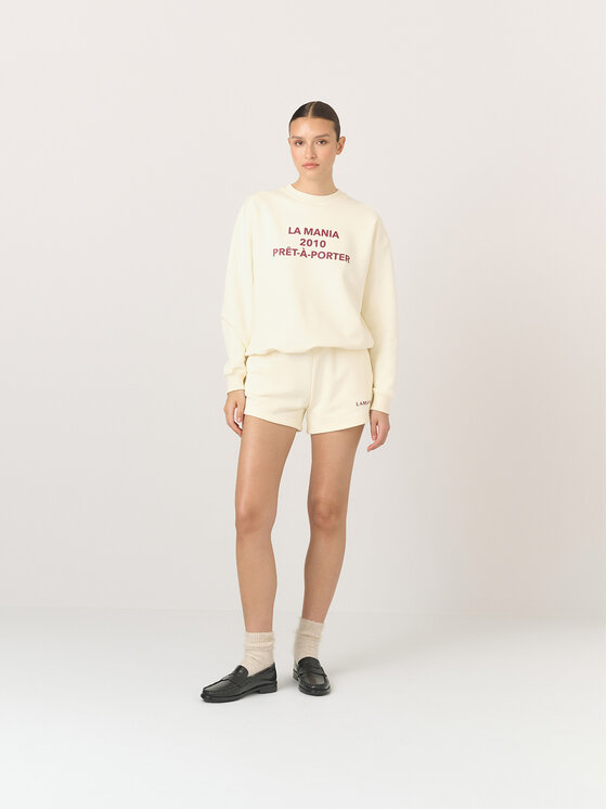 La Mania La Mania Felpa DEBO Écru Classic Fit