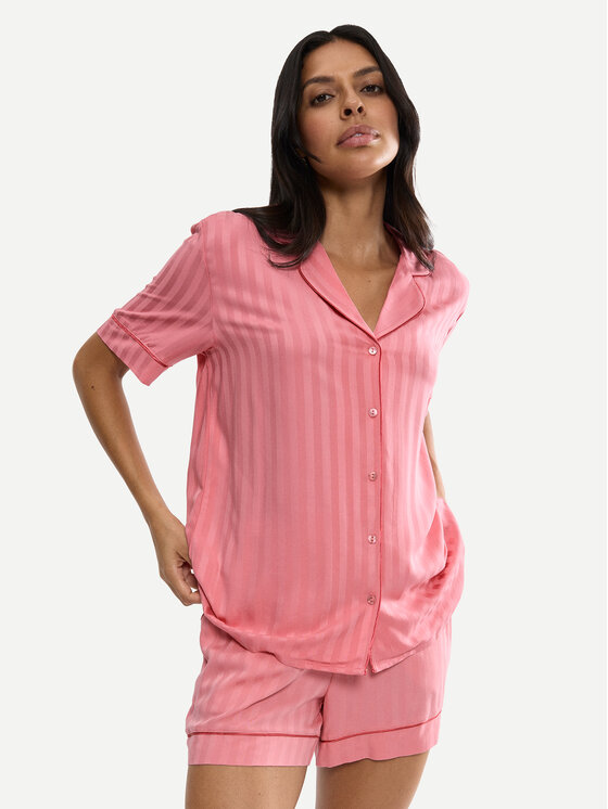 Triumph Triumph Μπλούζα πιτζάμας Boyfriend 10227193 Ροζ Regular Fit