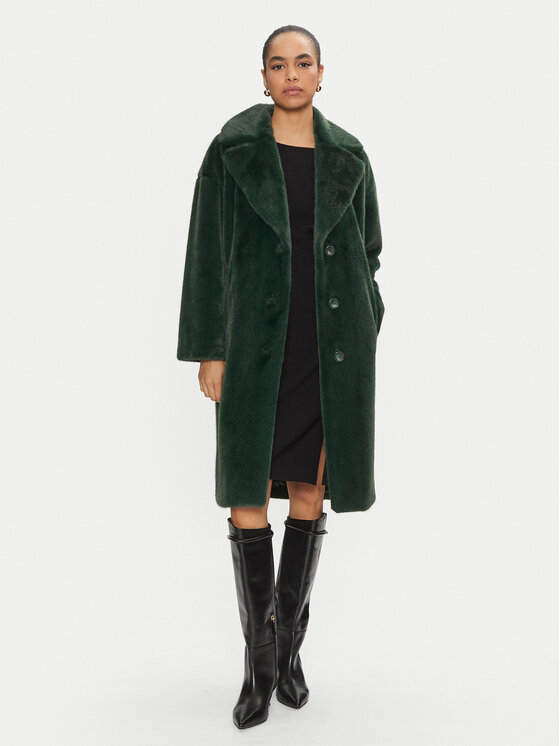 Joseph Ribkoff Joseph Ribkoff Cappotto in shearling 243902 Verde Loose Fit